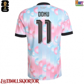 Belgien Jeremy Doku #11 Bortatröja VM 2026 Kortärmad